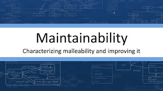 Maintainability  Characterizing and improving malleability [upl. by Demaggio948]