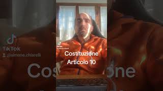 Chiarelli legge la Costituzione articolo 10 [upl. by Lunneta]