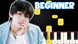 BTS  Epiphany  Beginner Piano Tutorial  Easy Piano [upl. by Annal]