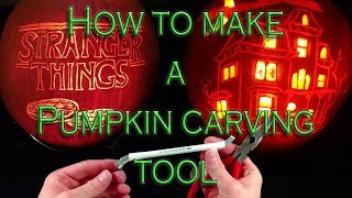 How To Make A Pumpkin Carving Tool [upl. by Pitzer]