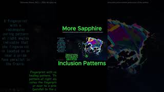 L 51 E short More Sapphire Inclusion Patterns gemology gemstones education [upl. by Salema]