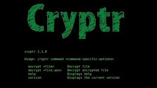 Cryptr  Encrypt or Decrypt Any File on Kali Linux 20173 [upl. by Zilef]