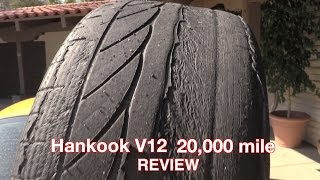 Hankook V12 Review  20000 Miles [upl. by Aimahs]