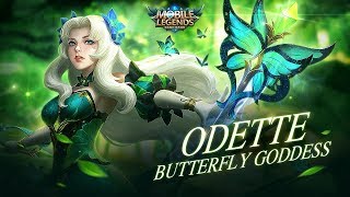 Mobile Legends Bang Bang Odette New Skin  Butterfly Goddess [upl. by Carline295]