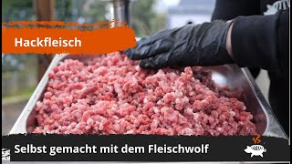 Selbstgemachtes Hackfleisch mit dem Fleischwolf [upl. by Yeta]