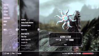 How to Charge Azuras Star in Skyrim Grand Soul [upl. by Anglim]