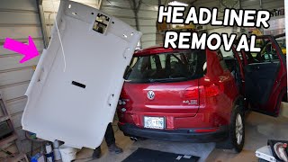 HOW TO REMOVE HEADLINER ON A CAR HEADLINER REPLACEMENT EXPLAINED [upl. by Brodsky]