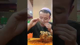 Spicy lambs head Gravy mukbang daily short [upl. by Lenka879]