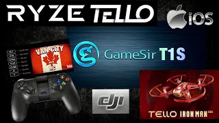 Pairing GameSir T1s Bluetooth Controller With an iOS Device to Use With The DJI Tello [upl. by Darrej]