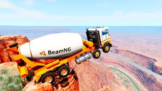 Mixer Trucks vs Jump Crashes 622 BeamNG drive [upl. by Phedra]