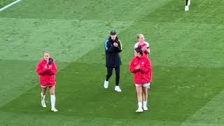 ARSENAL PLAYERS CELEBRATE WIN AGAINST ASTON VILLA  WSL [upl. by Ycnay656]