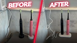 Dual Toothbrush Charger for Philips Sonicare Electric Toothbrushes  1 Minute Review [upl. by Ayhtak]