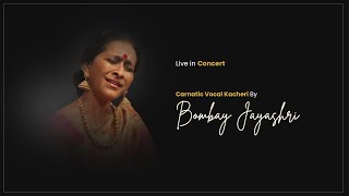 Bombay Jayashri  Carnatic Vocal Kacheri  Live in Concert  carnaticprapancha [upl. by Aidua]