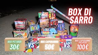 PROVIAMO TUTTE le BOX di SARRO BOX PETARDI BOX CAPODANNO E BOX CAPODANNO PREMIUM [upl. by Miche]