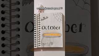 late october halloween bullet journal spread journalspreads journalwithme bulletjournal [upl. by Aihn]