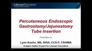 Percutaneous Endoscopic GastrostomyJejunostomy Tube Insertion [upl. by Eugilegna]