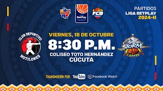 LIVE LigaBetplayDeBaloncesto  Club Deportivo Motilones VS Storm 2024  10  18 [upl. by Gran]