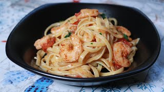 Prawns pasta [upl. by Nomolas834]