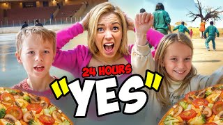 MOM SAYS YES to EVERYTHING Gaby and Alex WANTS for 24 HOURS [upl. by Ignacius]