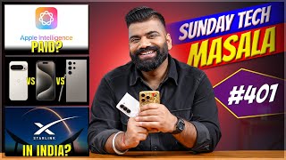 Apple Intelligence Price  Starlink in India  Pixel Vs iPhone  STM 401  Technical Guruji🔥🔥🔥 [upl. by Yvehc]