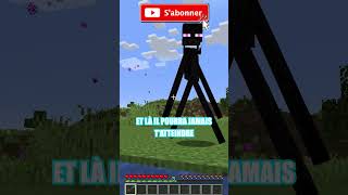 Minecraft TUER un ENDERMAN comme un PRO  shorts [upl. by Einahpts]