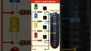 How to Make Water Level Indicator Using BC547  Simple Water Level Indicator  Water Level Sensor [upl. by Iahcedrom653]