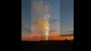 New Years Eve fireworks 2023 on a Jersey Shore beach at sunset in Avalon [upl. by Lachish222]