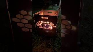 No weld box stove shopsabre firepit metalwork outdoors [upl. by Lyrret]