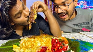 kerala traditional pothichoru  and special papad curry eating and cooking [upl. by Emoreg92]