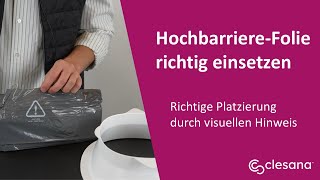 Clesana HochbarriereFolienliner richtig einsetzen Stand 082024 [upl. by Patton922]