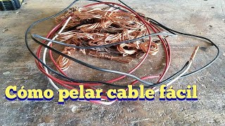 Cómo Pelar Cables de Cobre Rápidamente La mejor Herramienta para 5 Minutos [upl. by Tabb]