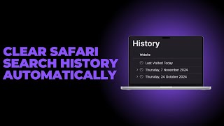 How to Remove Safari Search History Automatically on Mac [upl. by Kelcy]