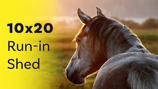 Customer Horse Barn Tour 10x20 Runin Shed Horse Barn [upl. by Zoubek]