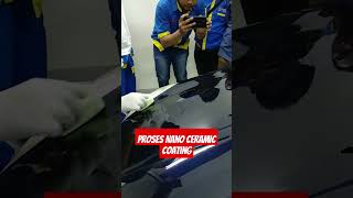 Proses Nano Ceramic Coatingpolishing salonmobil detailingpolesmobil [upl. by Annel298]