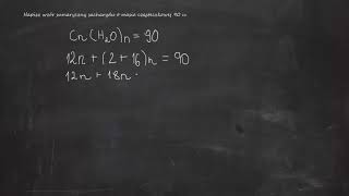 Napisz wzór sumaryczny sacharydu o masie cząsteczkowej 90 u [upl. by Evers]