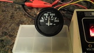 How to test a temperature sensor  sending unit and temperature gauge [upl. by Chimene]