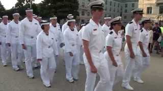 USNA Class of 2018 IDay March into Bancroft After Oath  Door Slams Shut [upl. by Mindy]