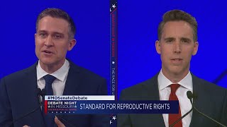 Josh Hawley Lucas Kunce face off in US Senate debate [upl. by Bazluke]