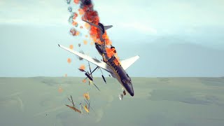 Besiege  Realistic Plane Crashes 5 [upl. by Stander]