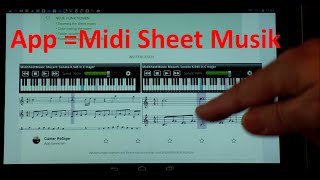 W0138 App Midi Sheet Music vorstellen  installeren [upl. by Annaeiluj]