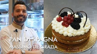 Pan di Spagna la ricetta di Massimo De Grazia della Pasticceria Cosi di Firenze [upl. by Boggers273]