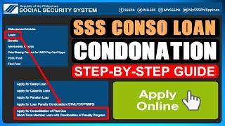 HOW TO APPLY CONDONATION IN SSS ONLINE [upl. by Aneger]