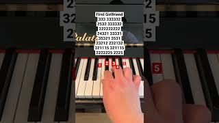 First Girlfriend piano pianomusic pianotutorial pianocover pianolessons tydus [upl. by Yaniv617]