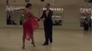 Anton Belyayev and Antoaneta Popova dance Basic Rumba 30Up Christmas 2012 [upl. by Gnouhk]