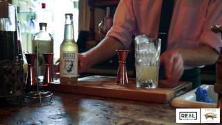 Non Collins mocktail  Real Kombucha The Pig Hotel Seedlip [upl. by Rebmetpes]