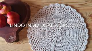 INDIVIDUAL A CROCHET lindo y fácil paso a paso [upl. by Esinel]