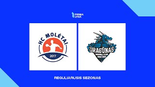 Pirma lyga HC „Molėtai“  Klaipėdos „ViesulasDragūnas“ [upl. by Oibaf]