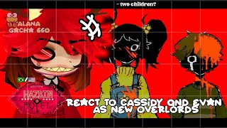 •Hazbin Hotel react to Cassidy and Evan as new Overlords  FNAF • GACHA CLUB 🇧🇷🇺🇲 [upl. by Dominik]