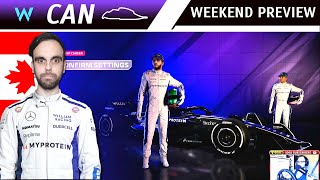 F1 2024 Full Career Mode CANADIAN GP  Weekend Preview  Williams FW46 [upl. by Mohandas]