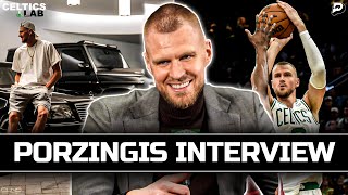 Kristaps Porzingis EXCLUSIVE INTERVIEW His Love of MercedesBenz  Celtics Lab [upl. by Etakyram740]